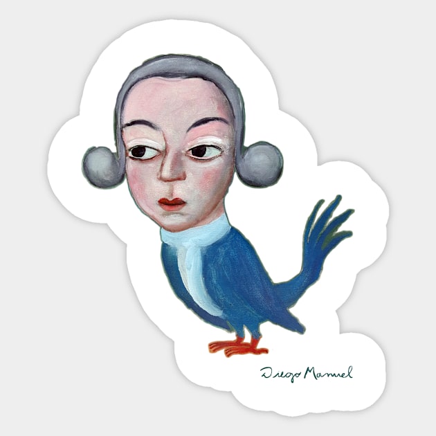 Wolfgang Amadeus Mozart bird Sticker by diegomanuel